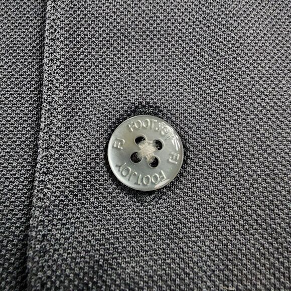 Footjoy Shirt Mens XL Black Polo Short Sleeve Performance Golf Elmira CC Logo - Picture 10 of 15